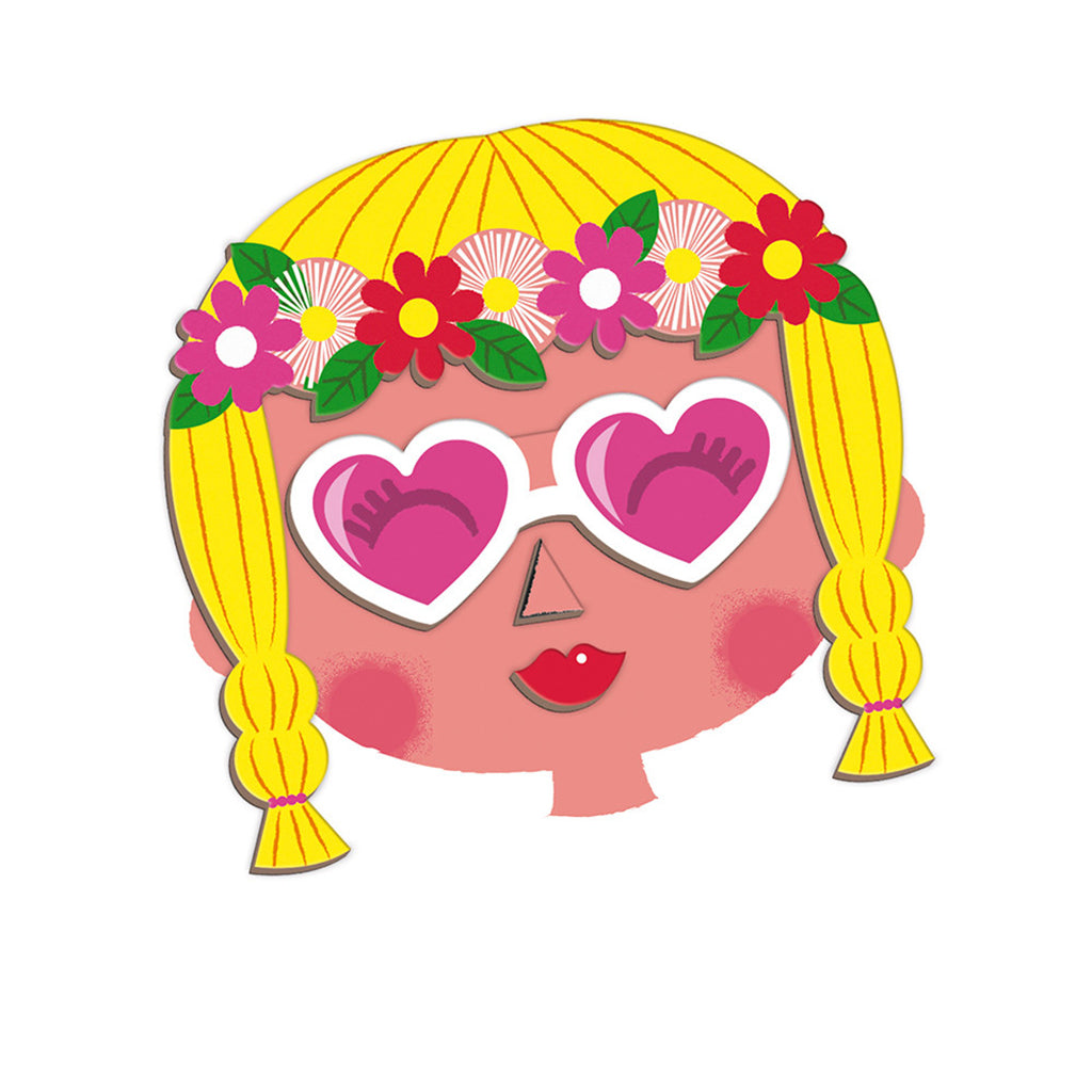 Janod Magnetic Book: Wacky Faces for Girls