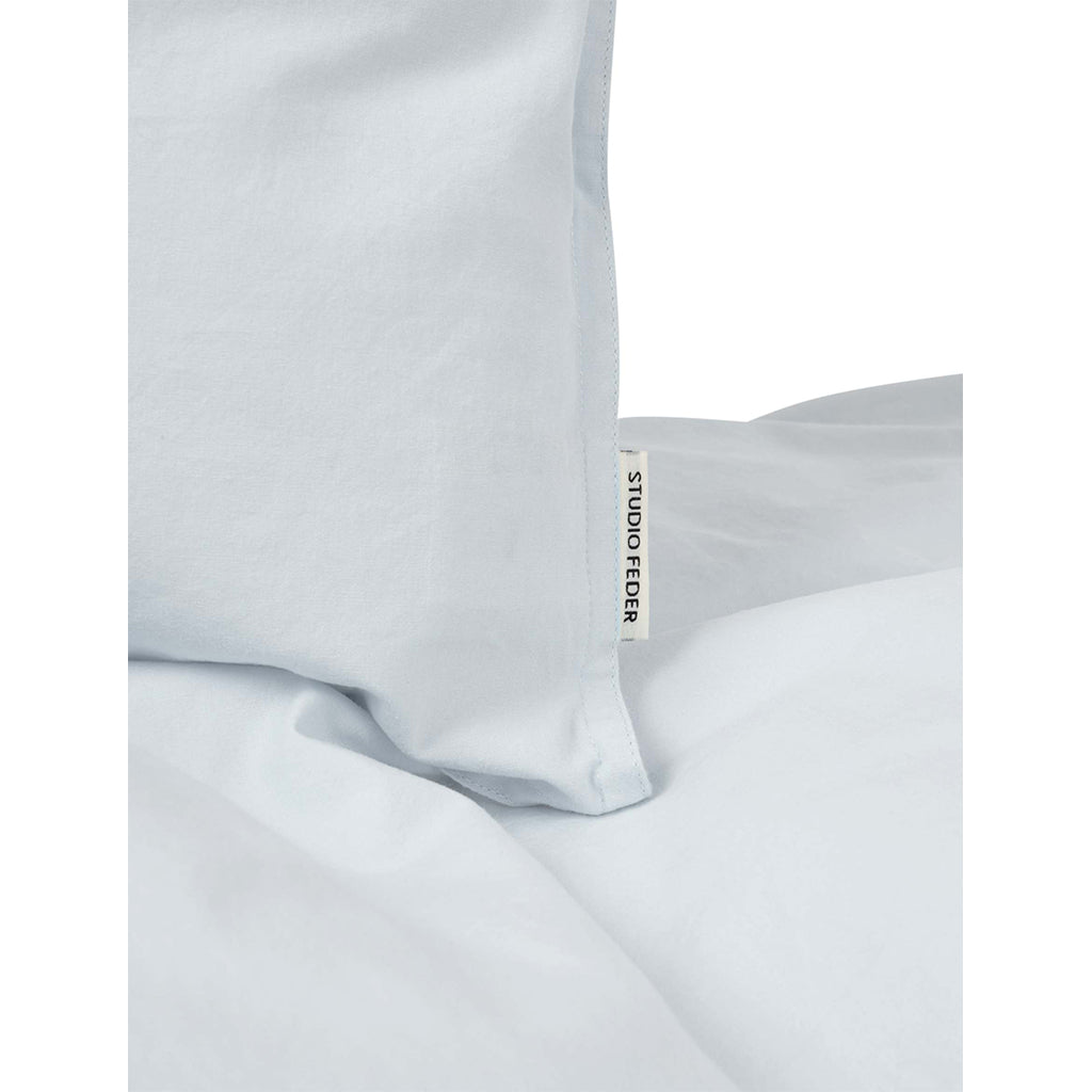 Studio Feder Baby Bed Linen, Organic Percale – Light Blue