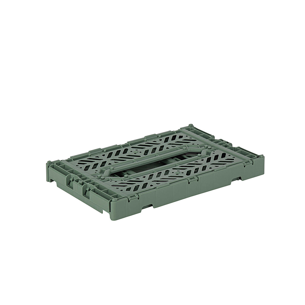 Aykasa Mini Folding Crate, Almond Green