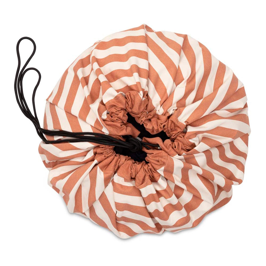 Play&Go 2-in-1 Mat, Stripes Brown