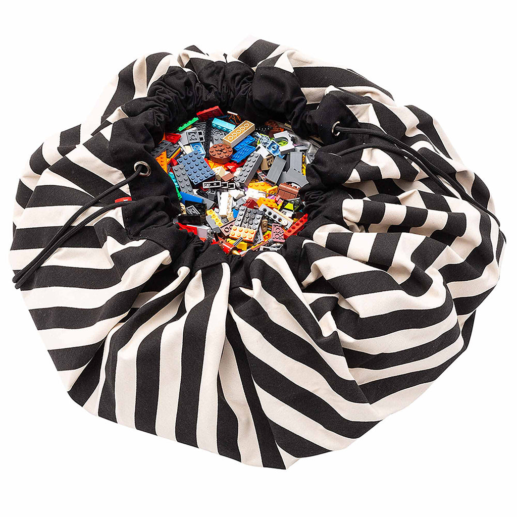 Play&Go To-i-én tæppe, Stripes black
