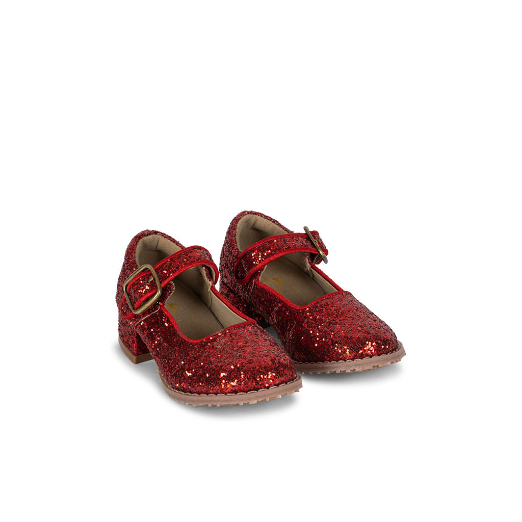 Konges Sløjd Glitter Fairy Costume, Ma Grande Cerise, Cape and Shoes - Shoe Size 23-30
