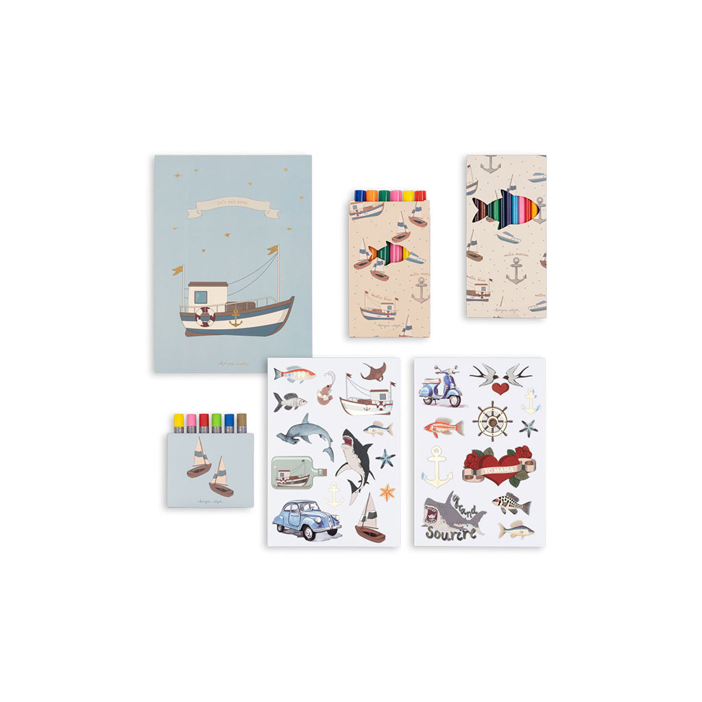 Konges Sløjd Suitcase for the Little Artist, Little Artist - Sail Away
