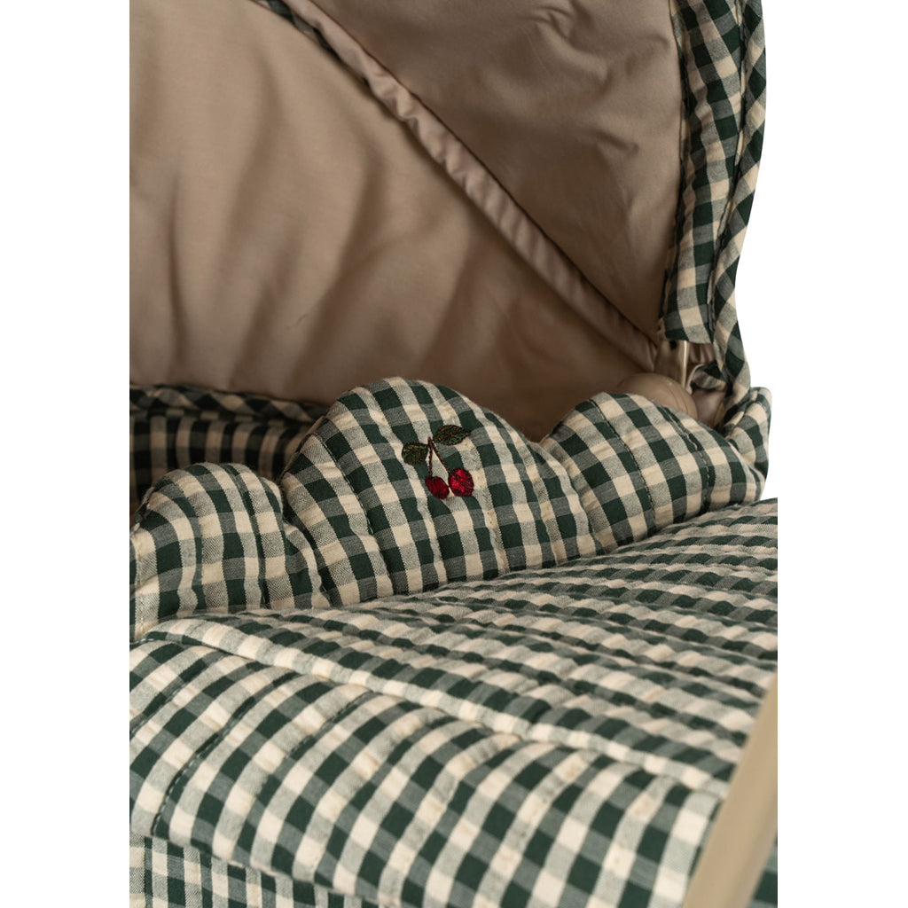 Konges Sløjd Doll Pram, Cheeky – Smoke Pine Check