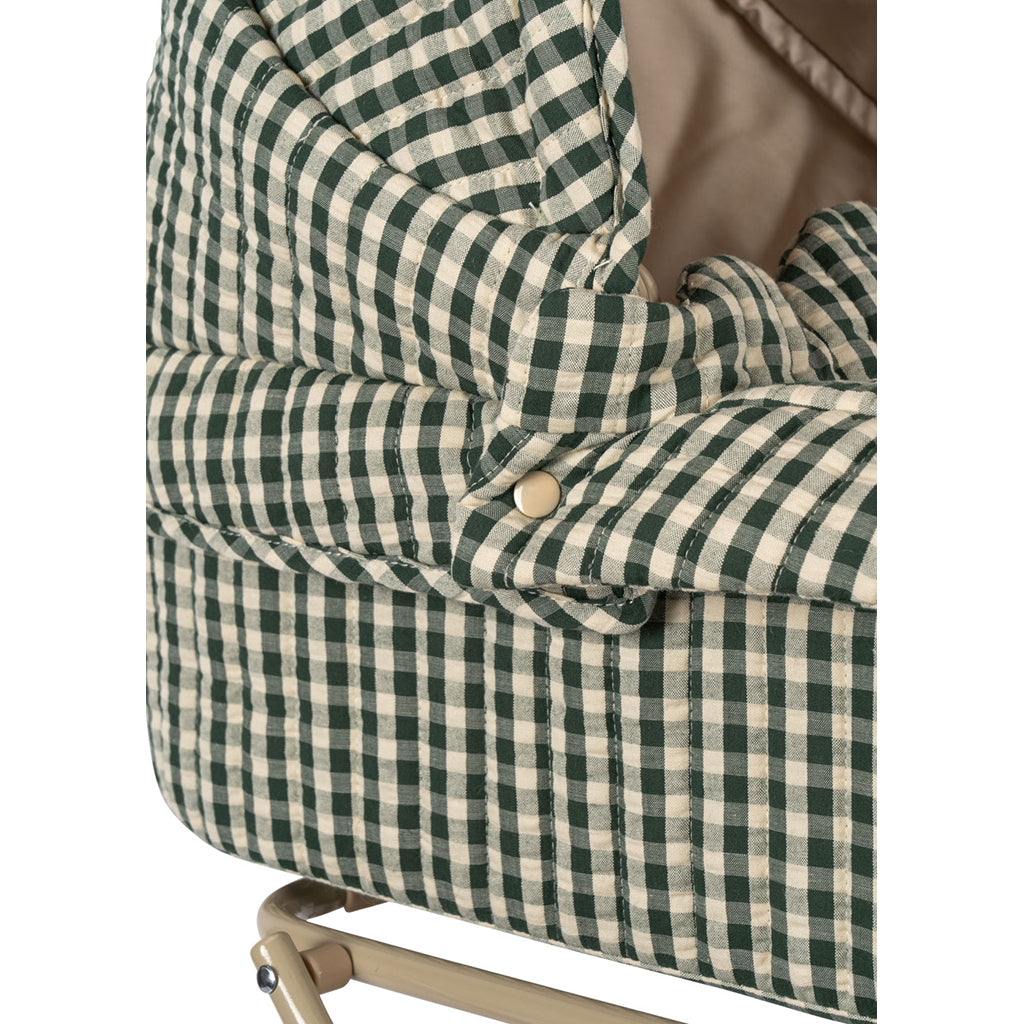 Konges Sløjd Doll Pram, Cheeky – Smoke Pine Check