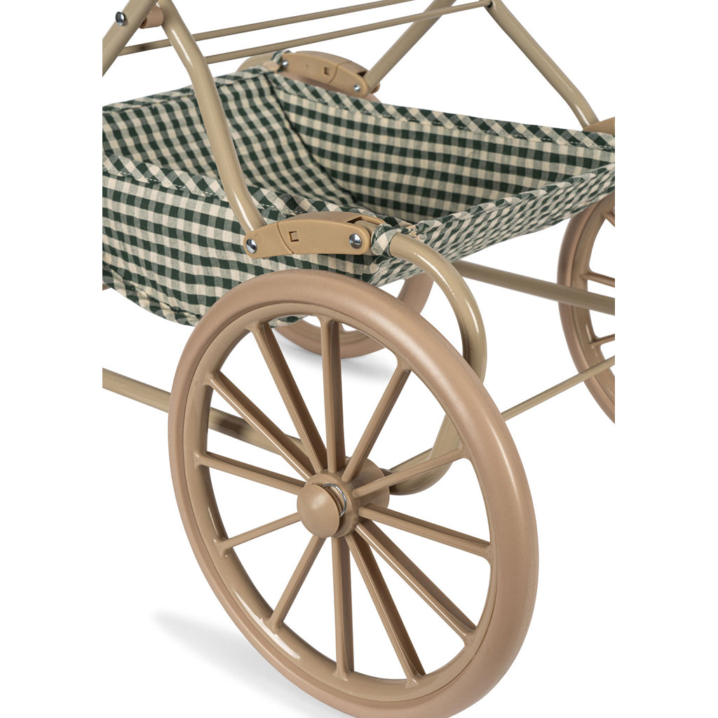 Konges Sløjd Doll Pram, Cheeky – Smoke Pine Check
