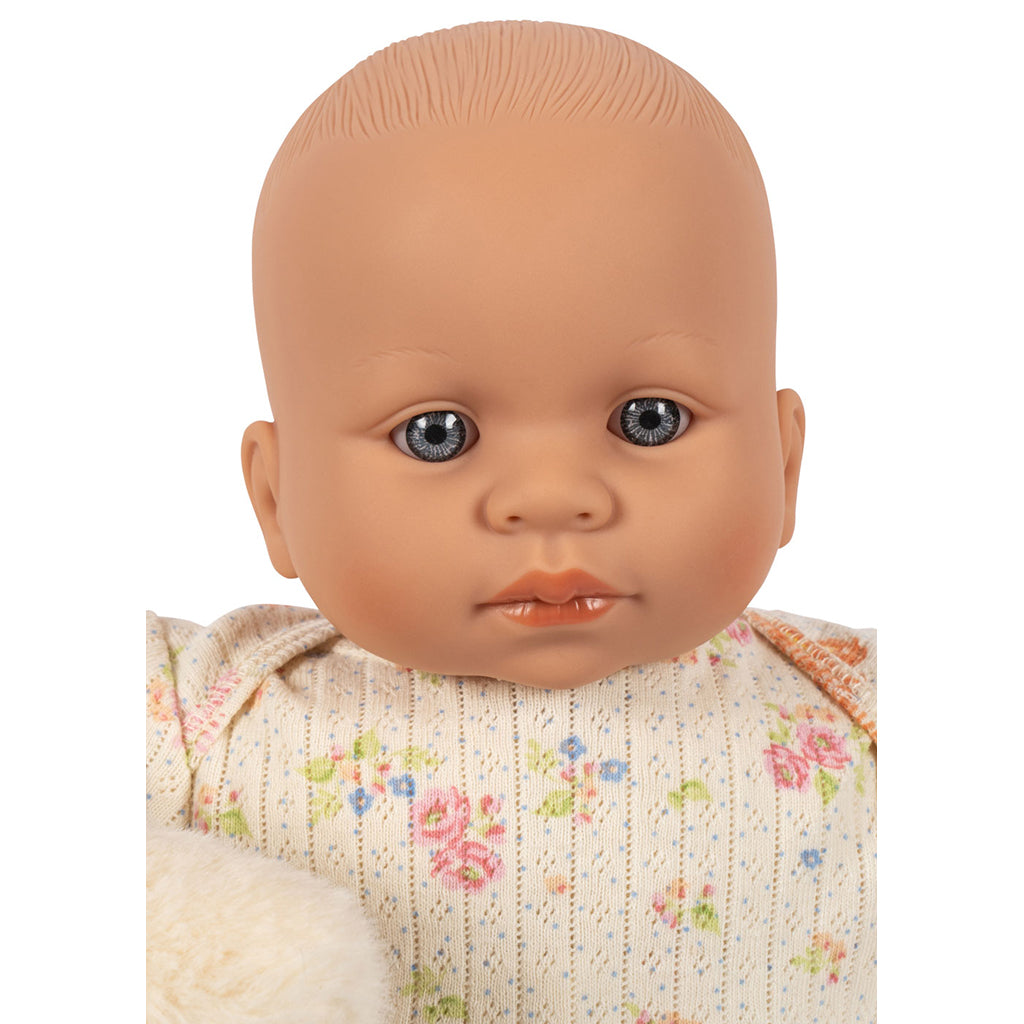Konges Sløjd Baby Doll Set, Doll with Teddy Bear - Nonoka