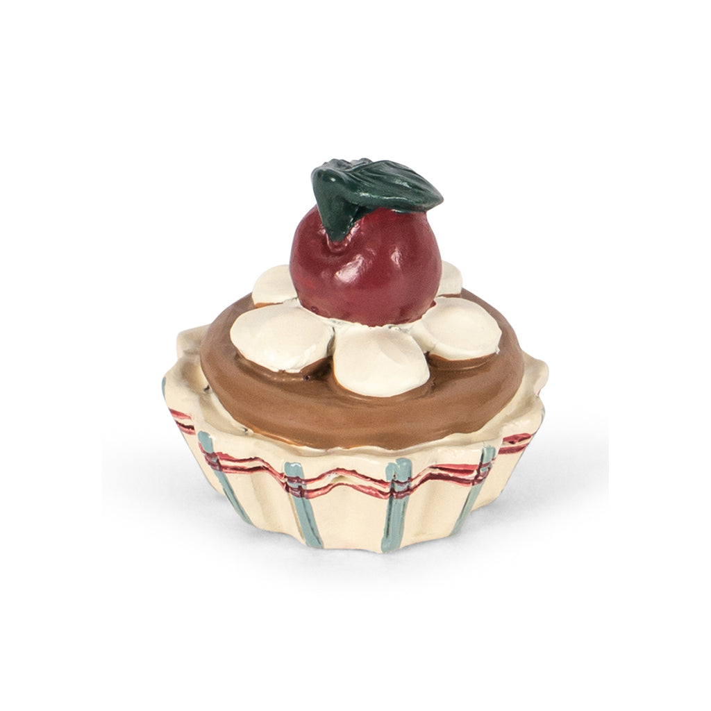 Konges Sløjd mini bamse i æske, Tiny teddy birthday - Cherry