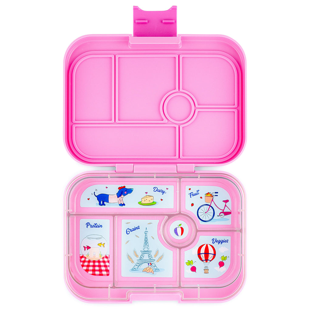 Yumbox Lunchbox with 6 Compartments, Original - Paris - Pink
