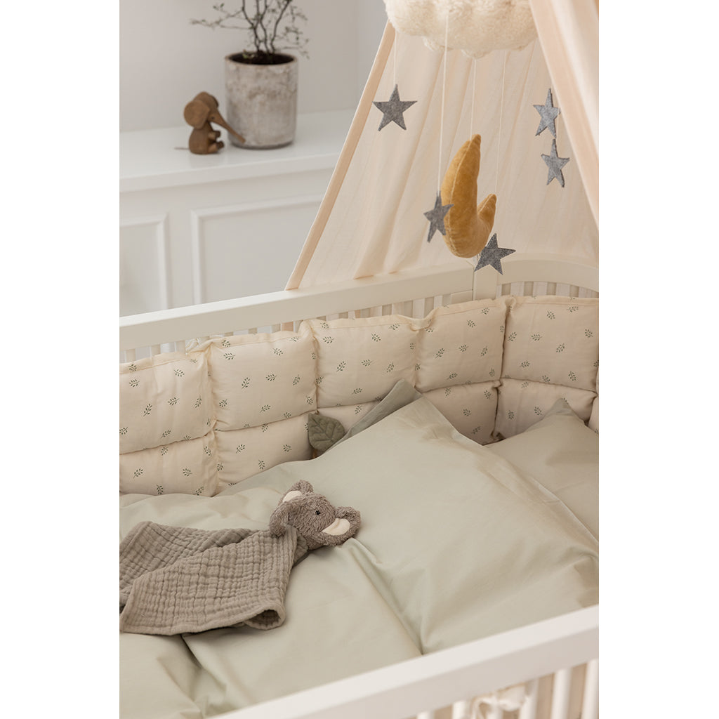 Sebra Baby Bedding, Organic - Mist Green