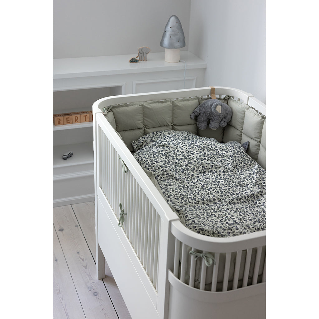 Sebra Bed Bumper, Kapok – Mist Green
