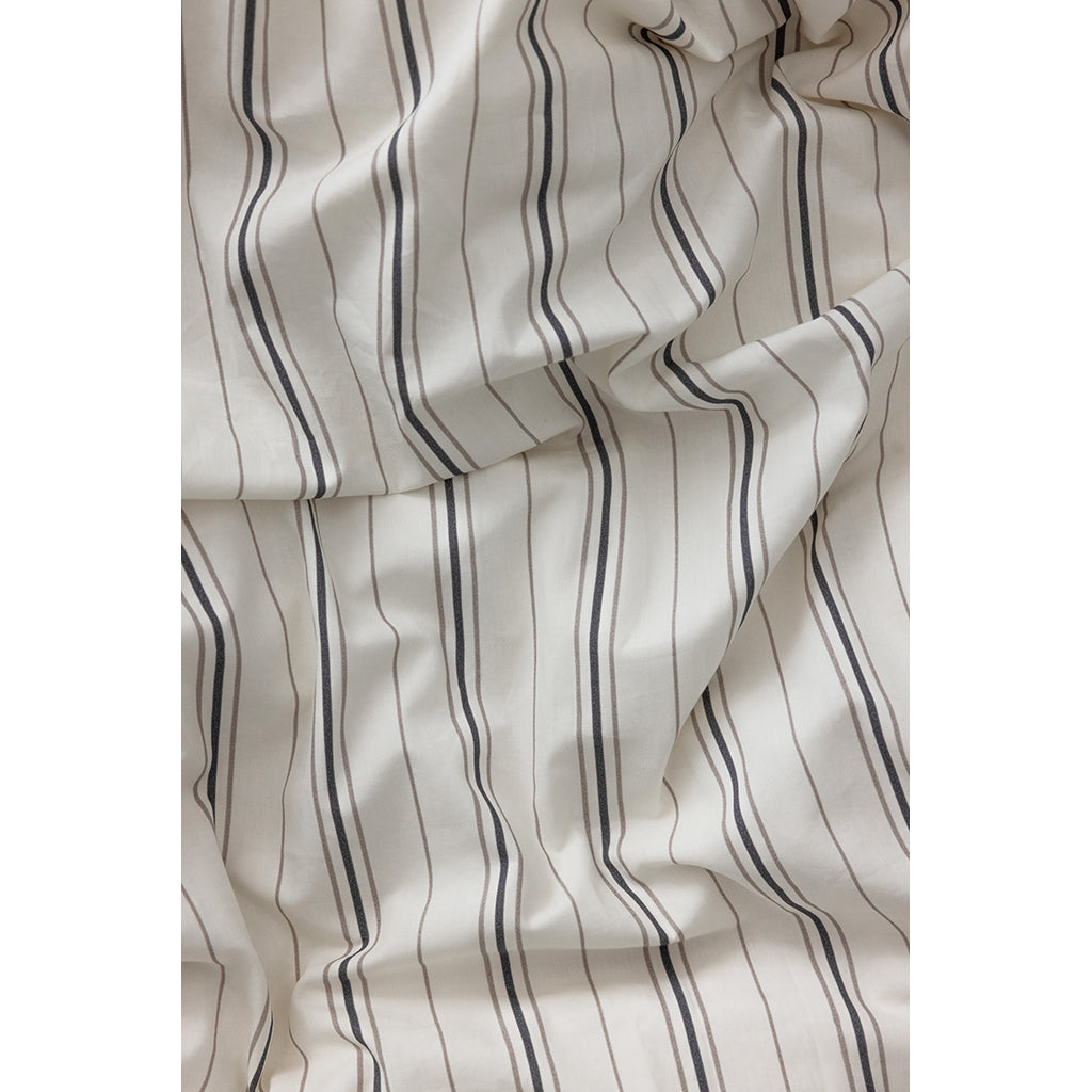 Sebra Junior Bedding Set, Organic – Cream Stripe