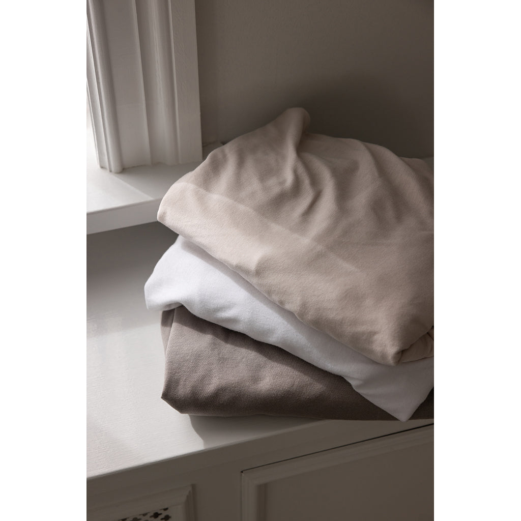 Sebra Jersey lagen, baby 70 x 120 cm, 2 stk. - White