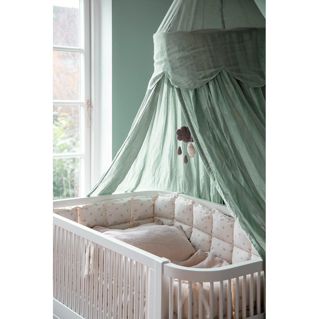 Sebra Bed Canopy, Cloud - Dusty Green
