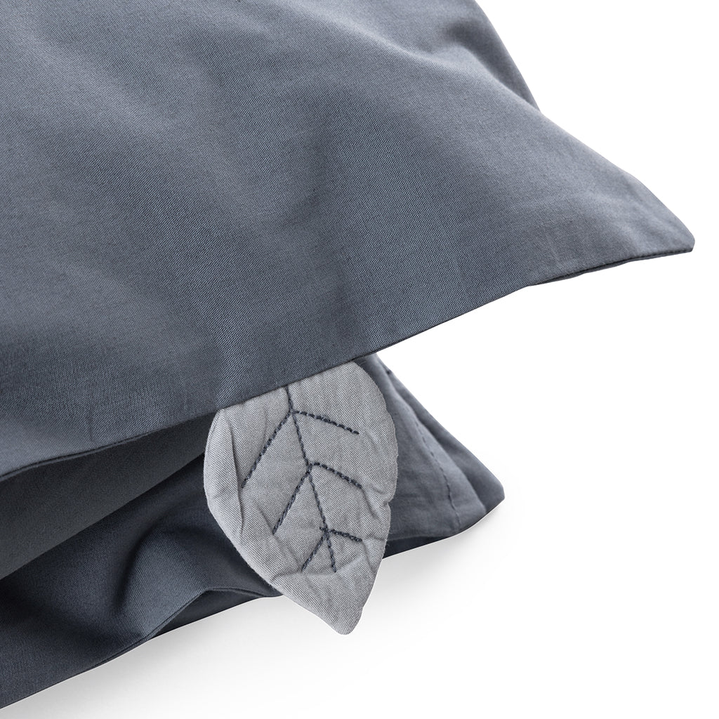 Sebra Junior Bedding, Organic - Forest Lake Blue