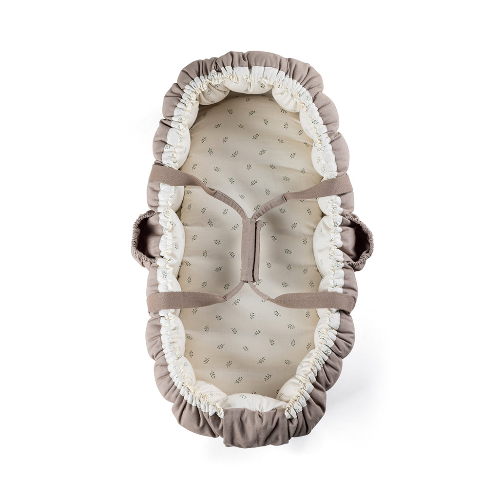 Sebra 3-in-1 Baby Nest, Baby Lift, and Play Mat, Sophora Leaves - Beige