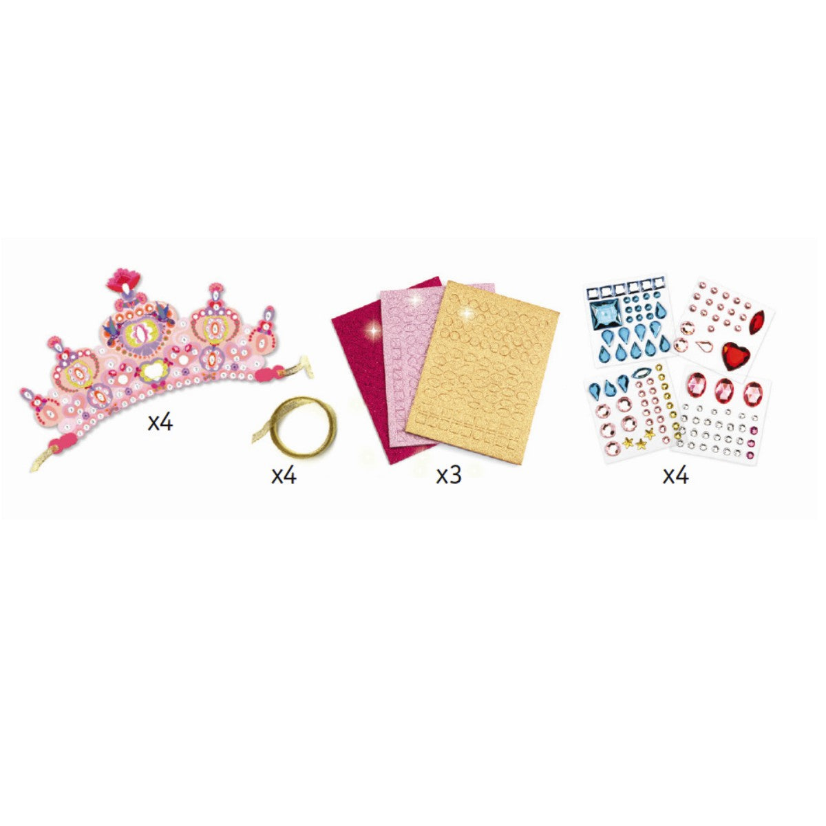 Djeco DIY Princess Diadem Mosaic Picture Frame