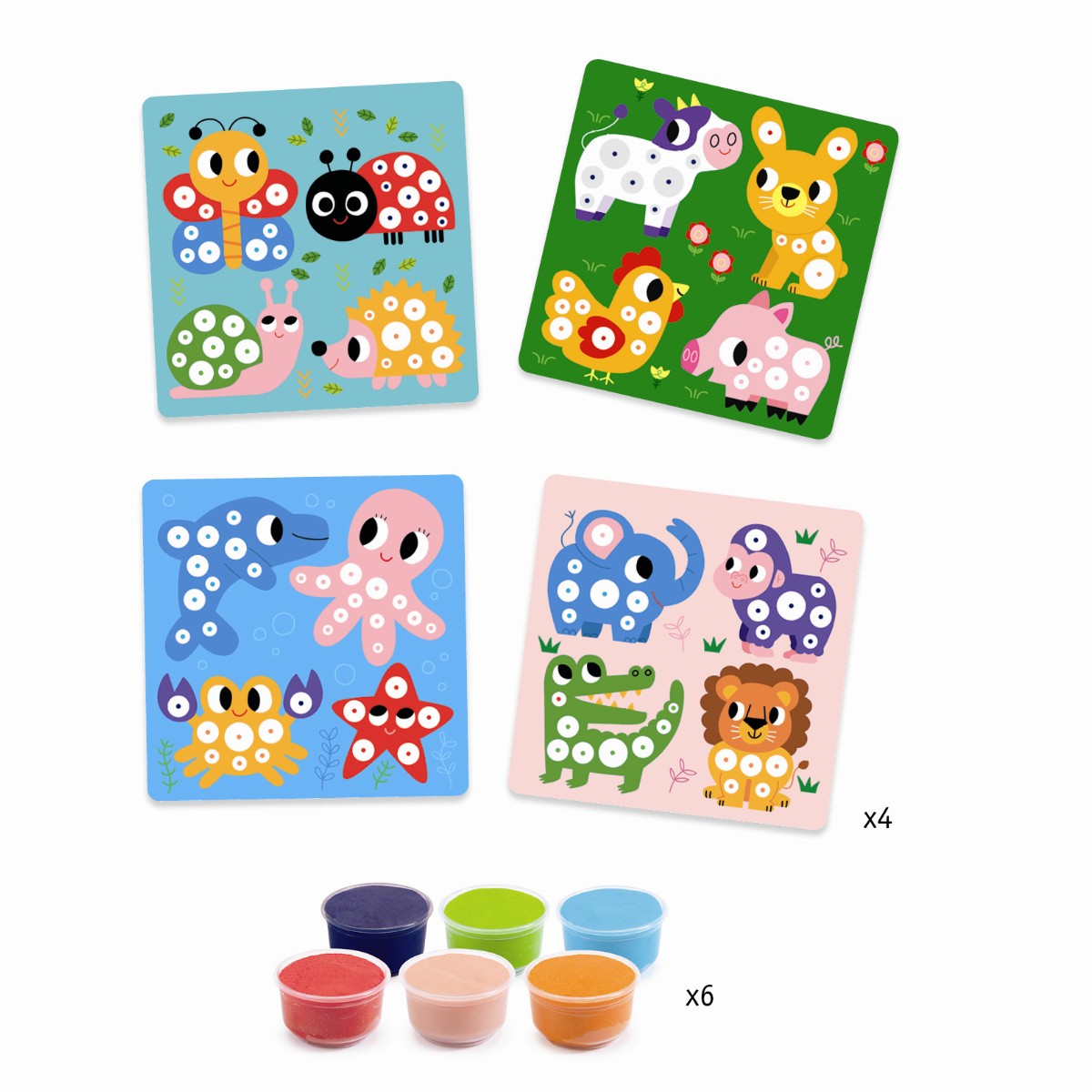 Djeco Modeling Clay Set, Clay Circles
