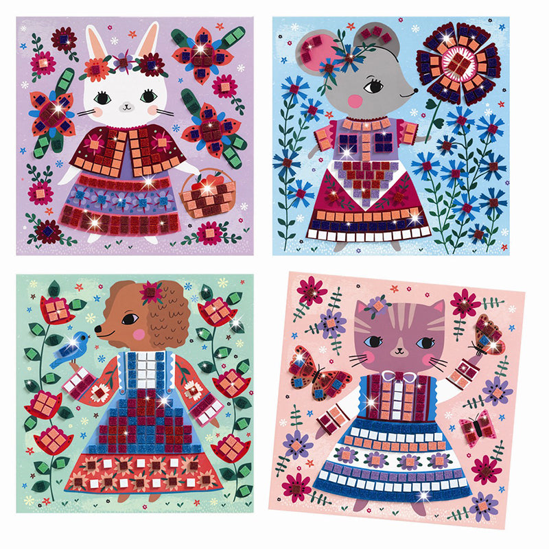 Djeco Creative Mosaic, Cute Animals