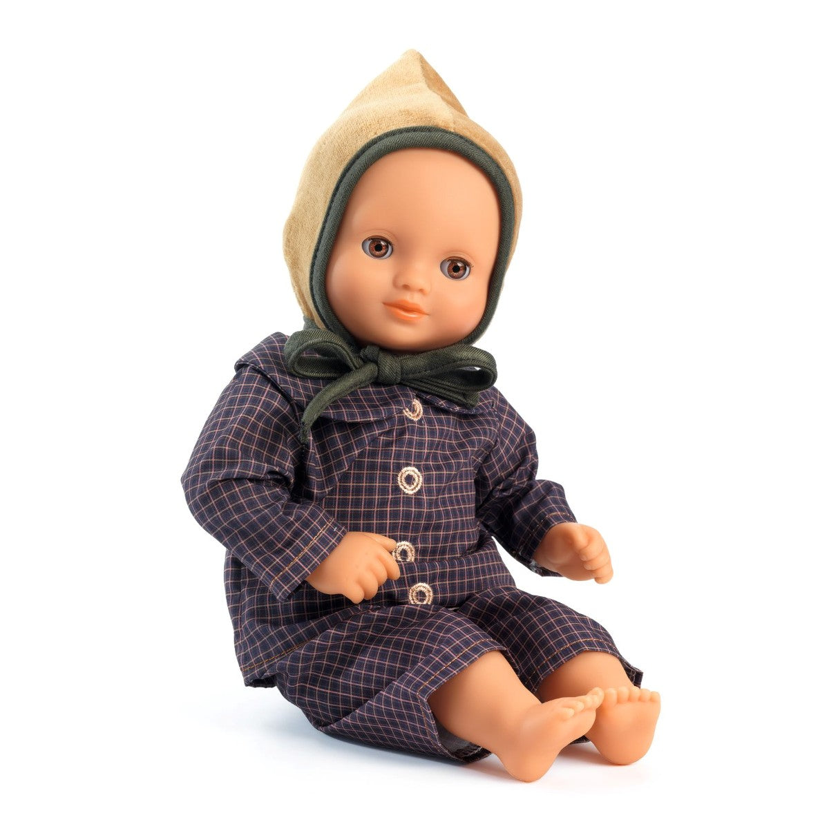 Djeco Pomea Doll Clothes, Set with Hat, Ambre