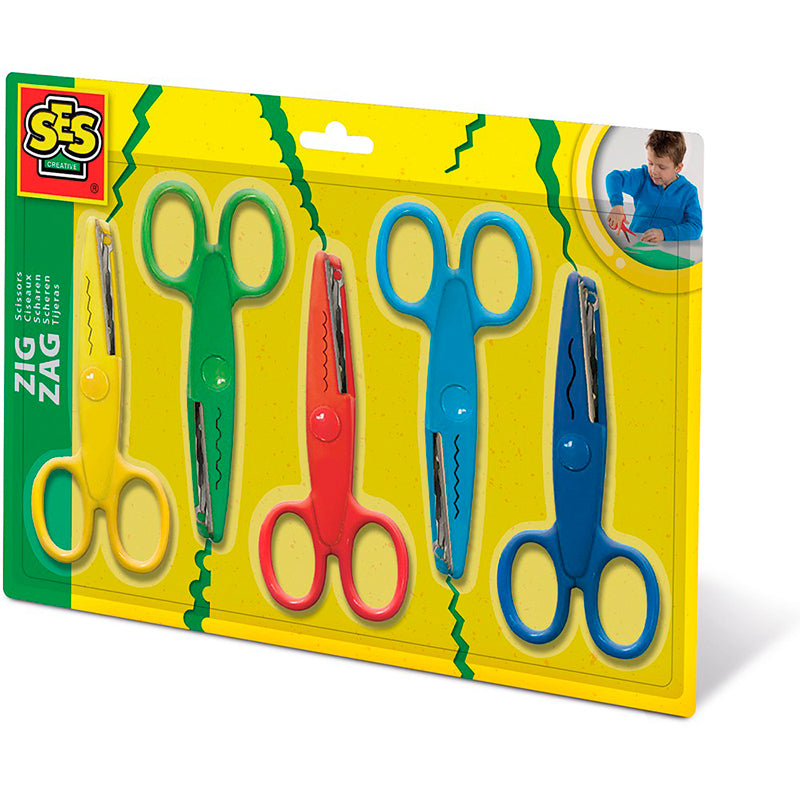 SES Creative Børnesaks, Zig-zag - 5 stk.