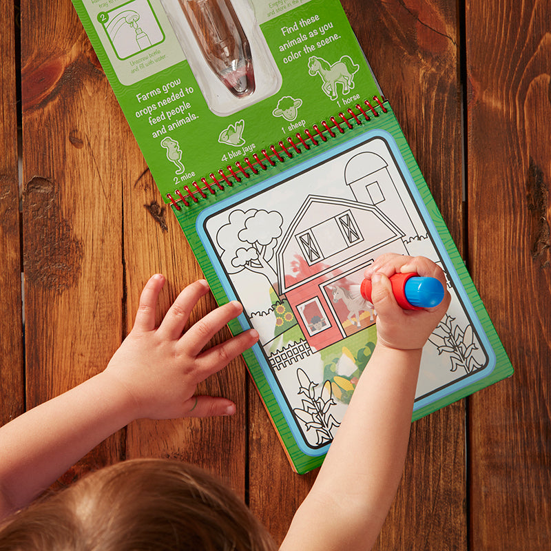 Water Wow, Paint with Water, Reusable Farmyard Scenes