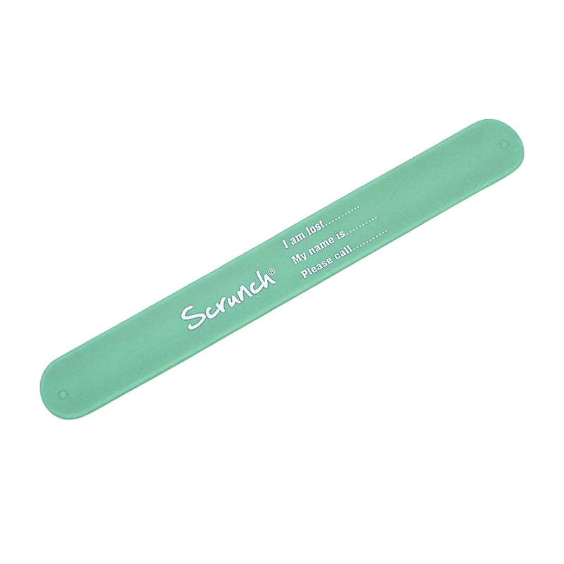 Scrunch armbånd til navn, ID-armbånd - Mint