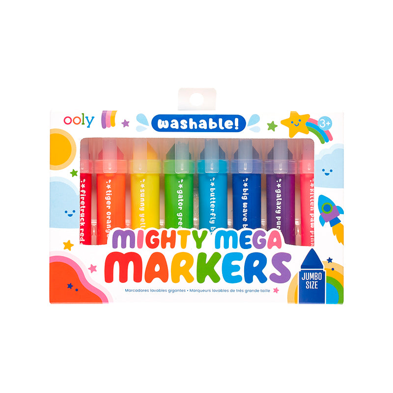 Ooly Mighty Mega Markers, 8 jumbo tuscher