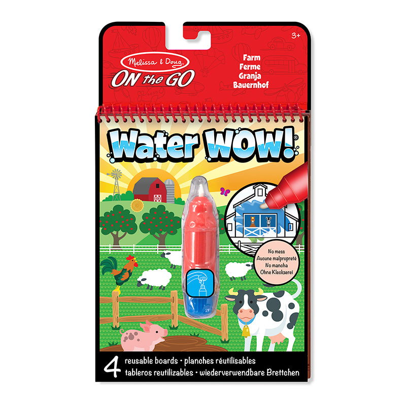Water-wow, mal m. vand, genanvendelig motiver - bondegård