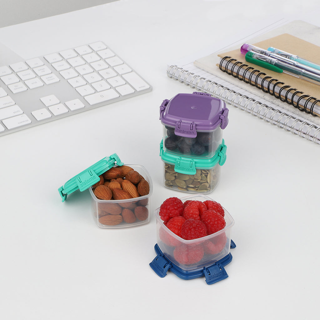 Sistema Mini Snack Containers to Go, Knick Knack 62ml - 4-pack