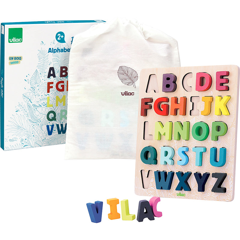 Vilac puslespil i træ, ABC