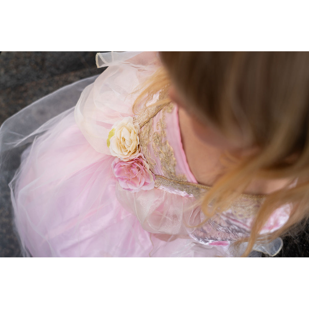 Great Pretenders Dress-Up Costume, Princess Dress Pink Rose - Size 3-6 Years