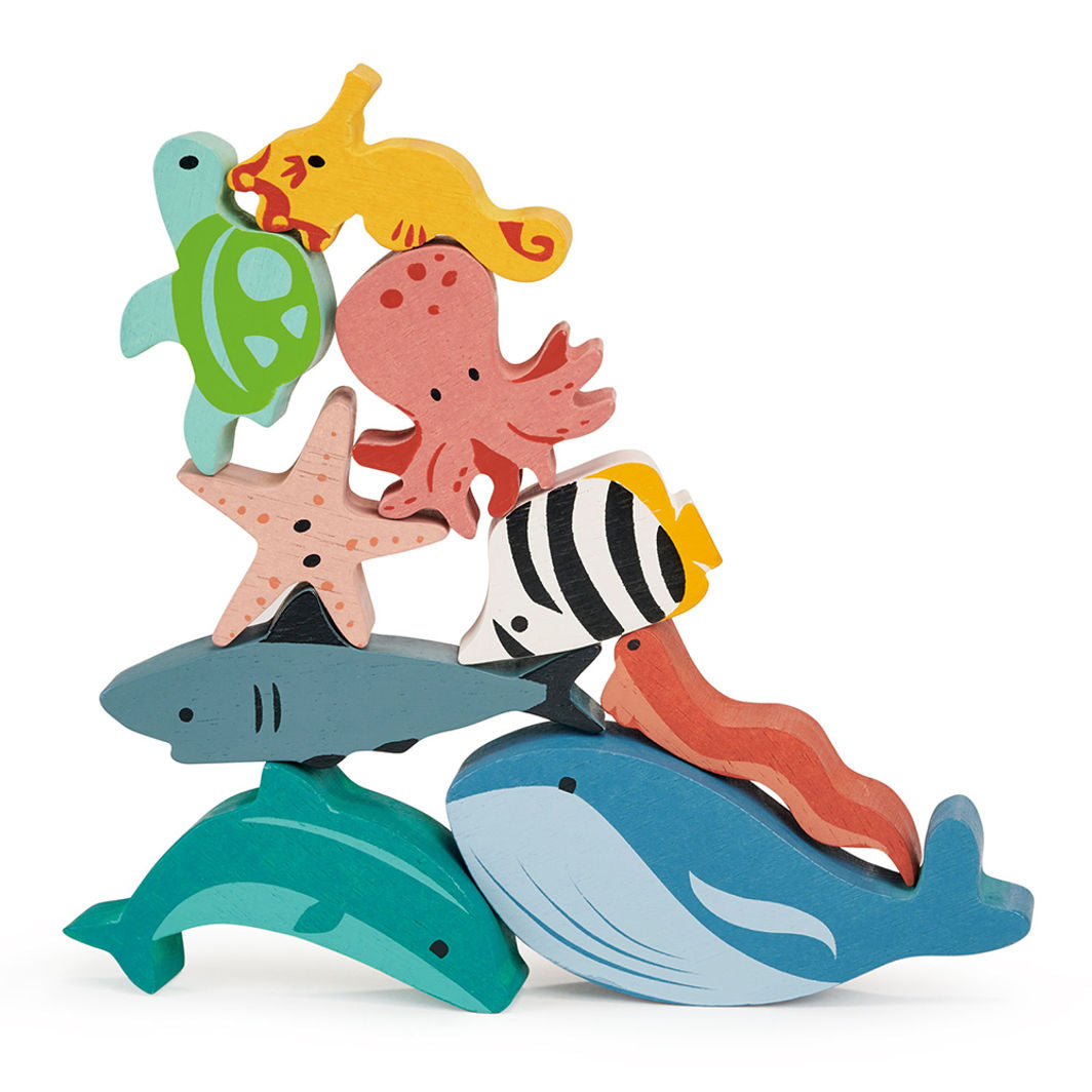Mentari, Stackable Toy - Ocean Theme
