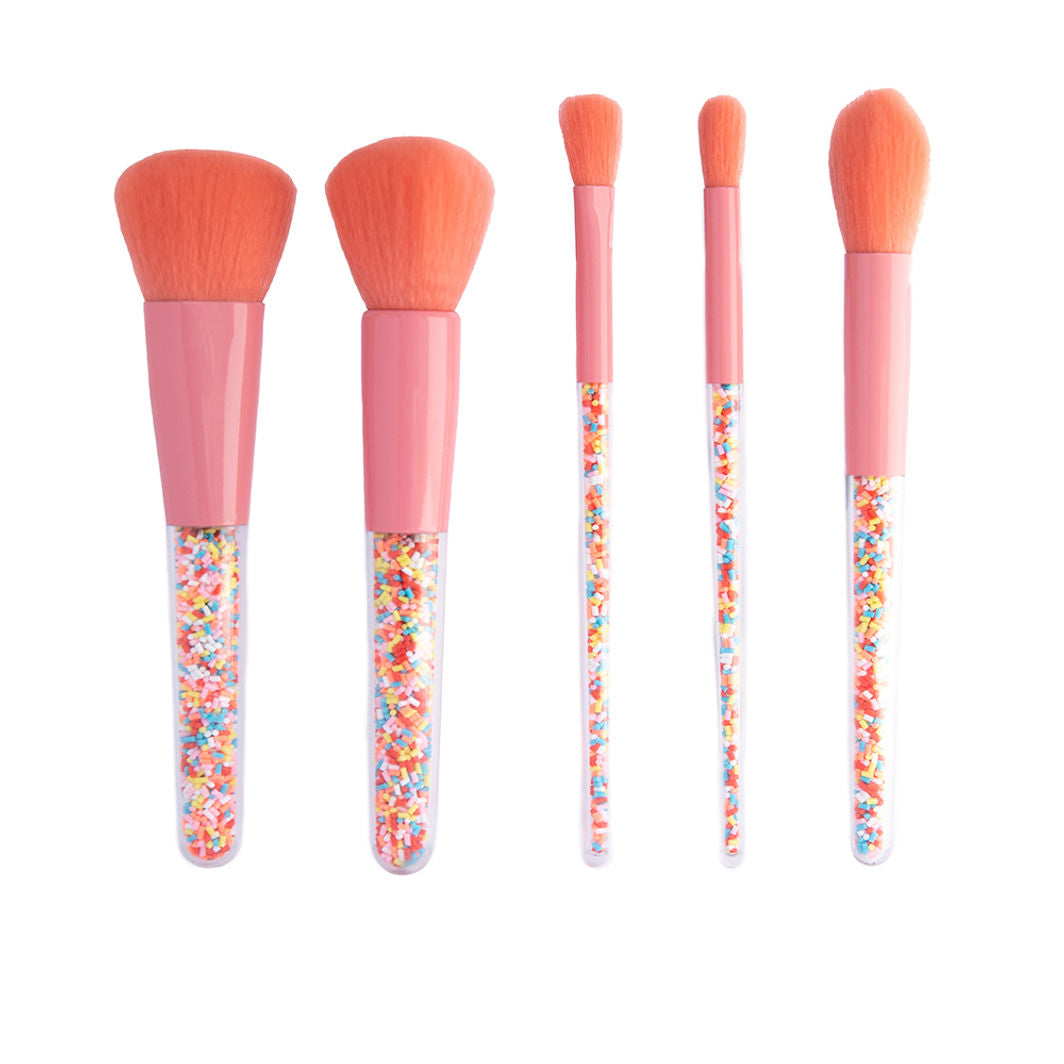 Oh Flossy Sprinkle make-up børster til børn, Sæt med 5 stk.