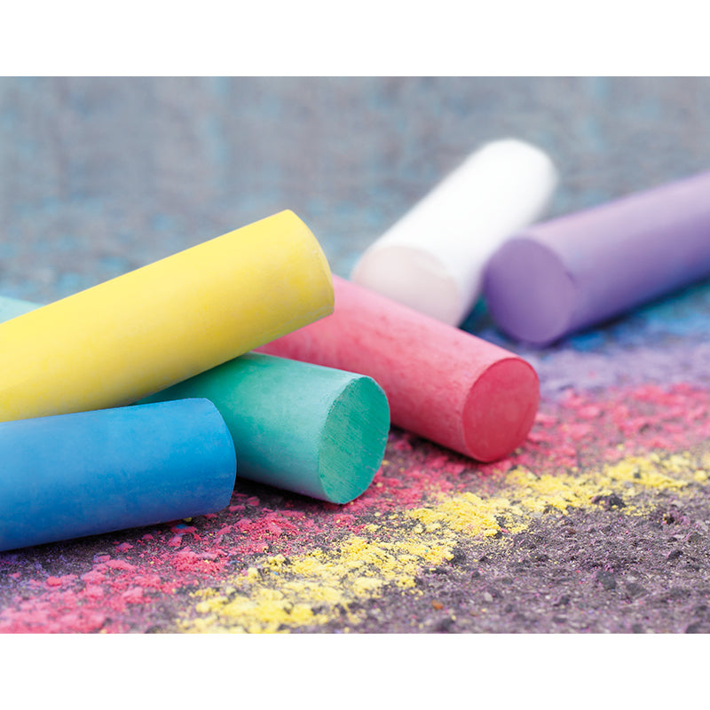 Eberhard Faber Sidewalk Chalk, Set of 6.