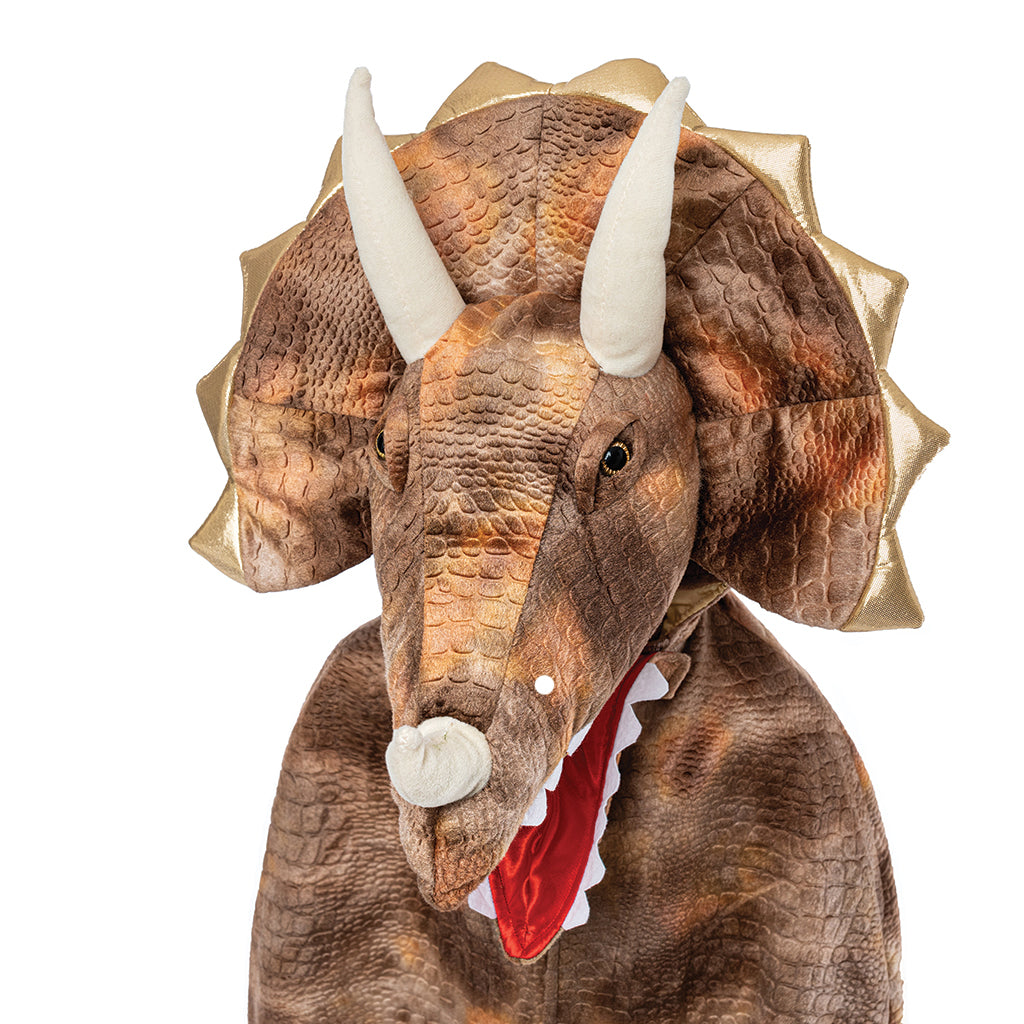 Great Pretenders dyrekostume, Grandasaurus Triceratops Cape m. klør - str. 4-6 år