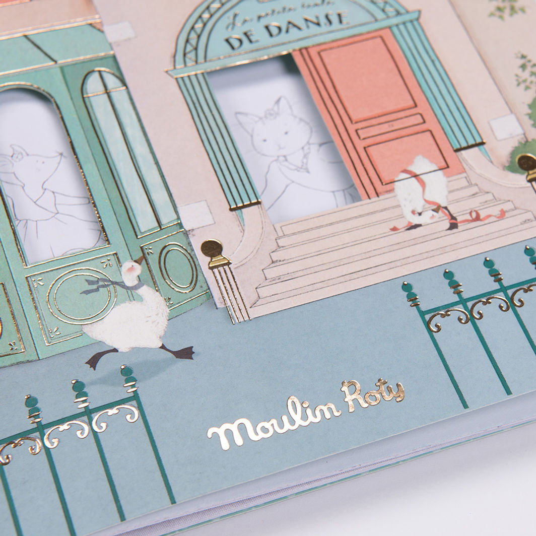 Moulin Roty Coloring Book with 170 Stickers, The Little Dance School
