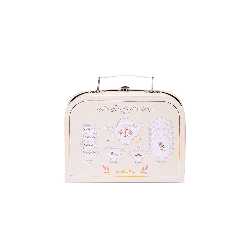 Moulin Roty Suitcase Tea Set, 11 Pieces - La petite école de danse