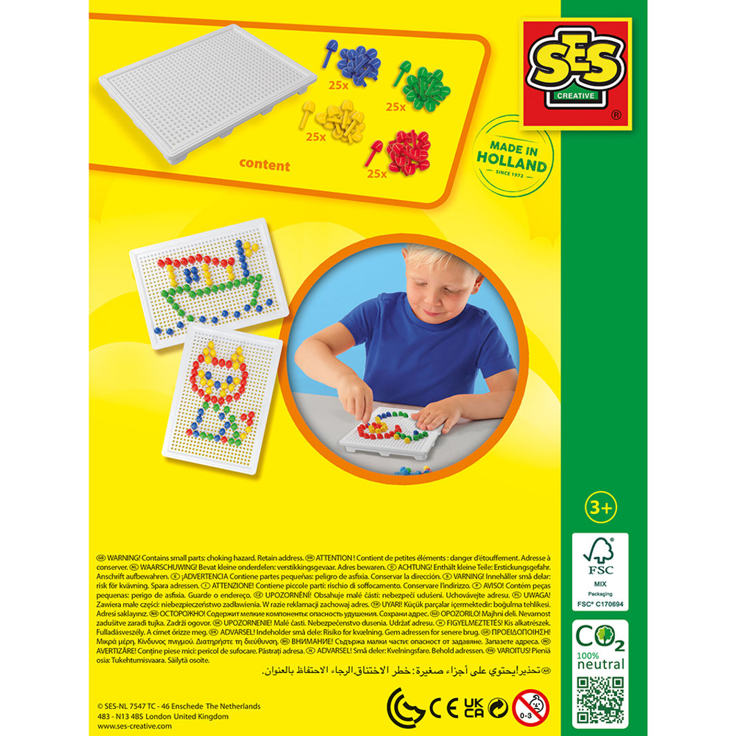 SES Creative Peg Mosaic – 100 Pieces