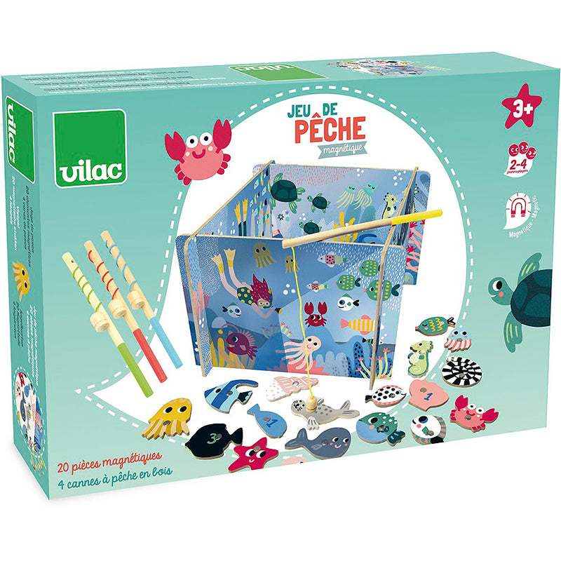 Vilac Wooden Magnetic Fishing Game, Michelle Carlslund - Fish Pond