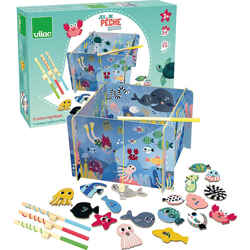 Vilac Wooden Magnetic Fishing Game, Michelle Carlslund - Fish Pond