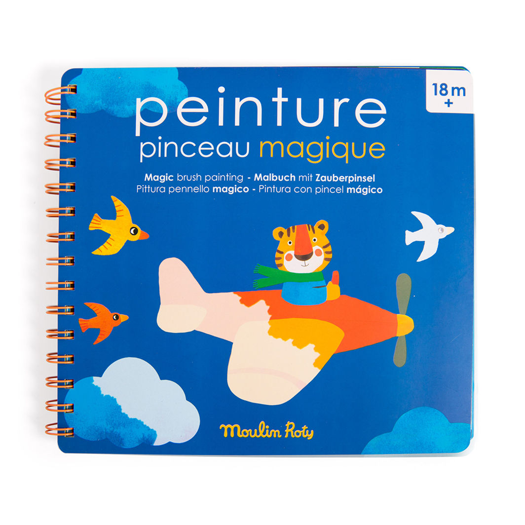 Moulin Roty, Coloring Book - Paint with Water - From 18 months