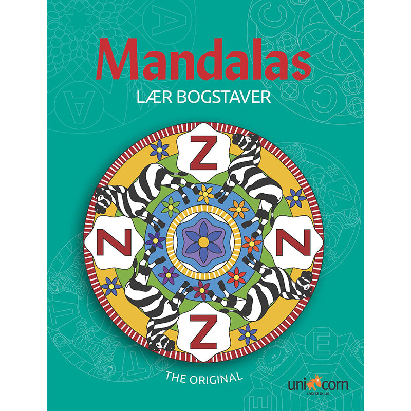 Mandalas malebog, Lær bogstaver med Mandalas - fra 4 år