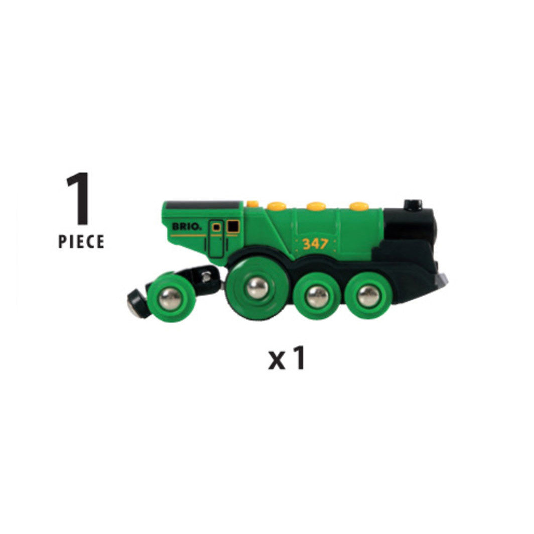 Brio Large Green Locomotive, Battery-Powered