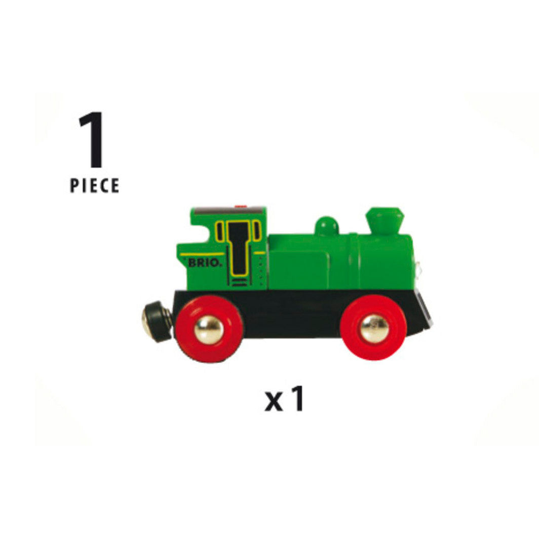 Brio Green Battery Operated Locomotive