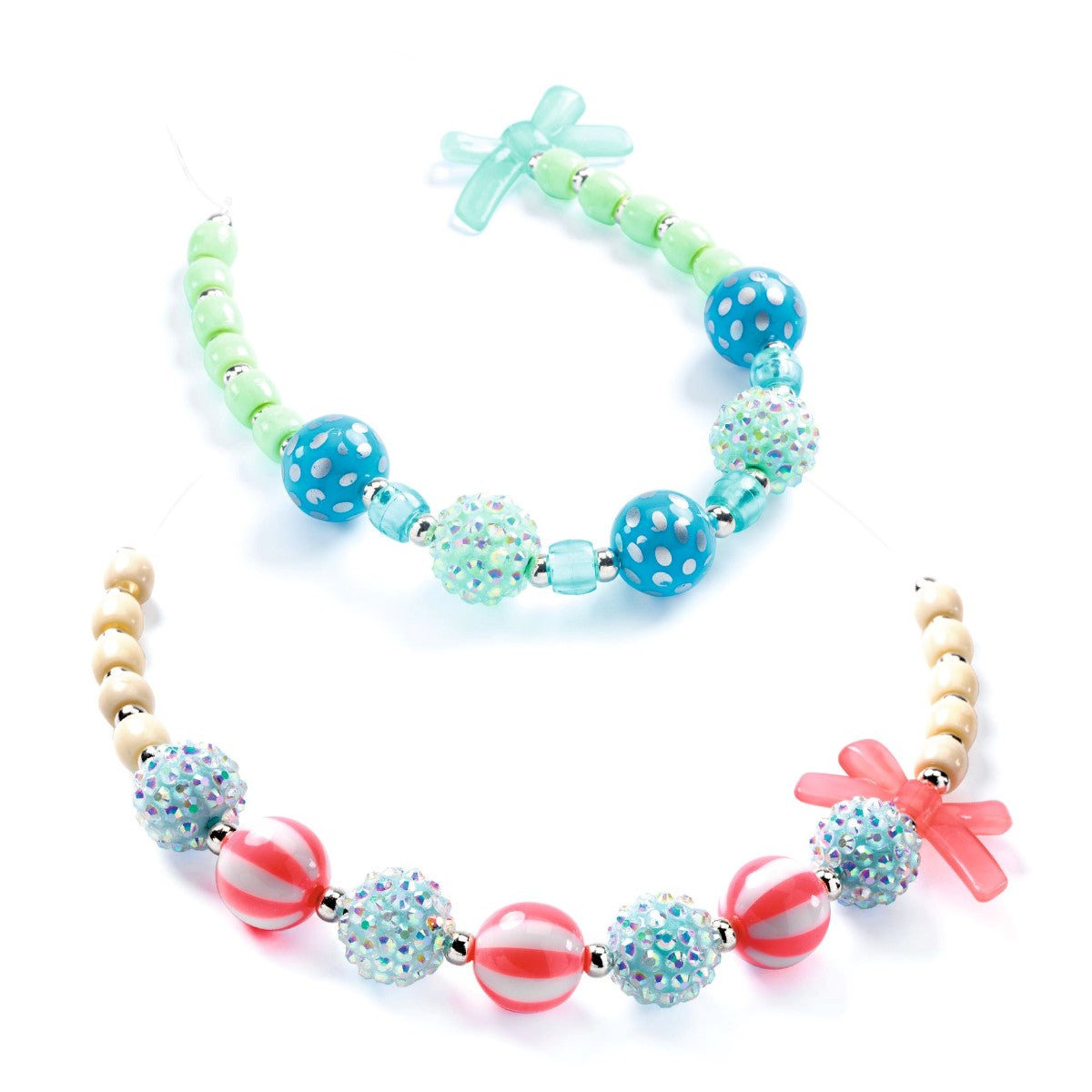 Djeco Beads, Bubble, Silver
