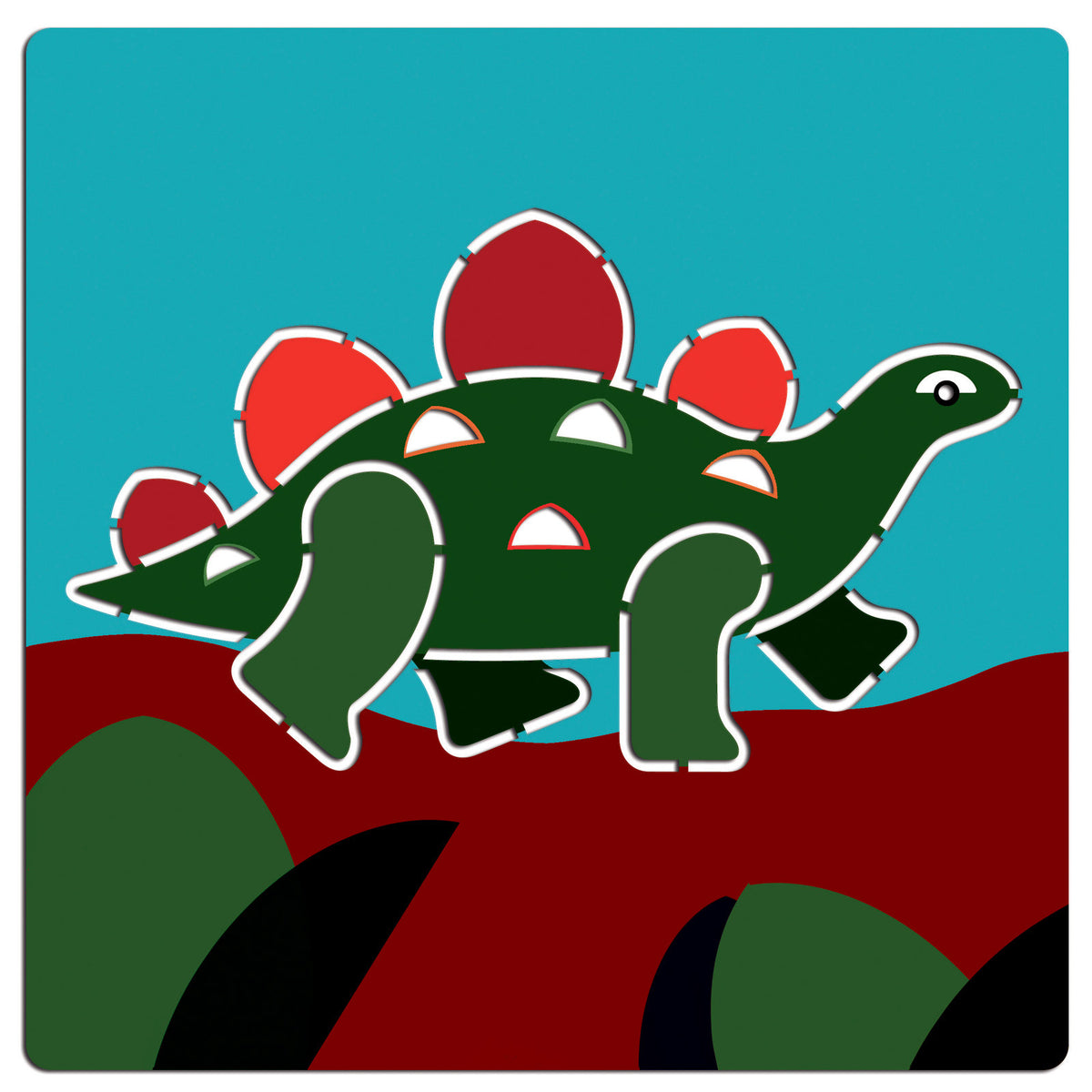 Djeco Drawing Templates, Dino