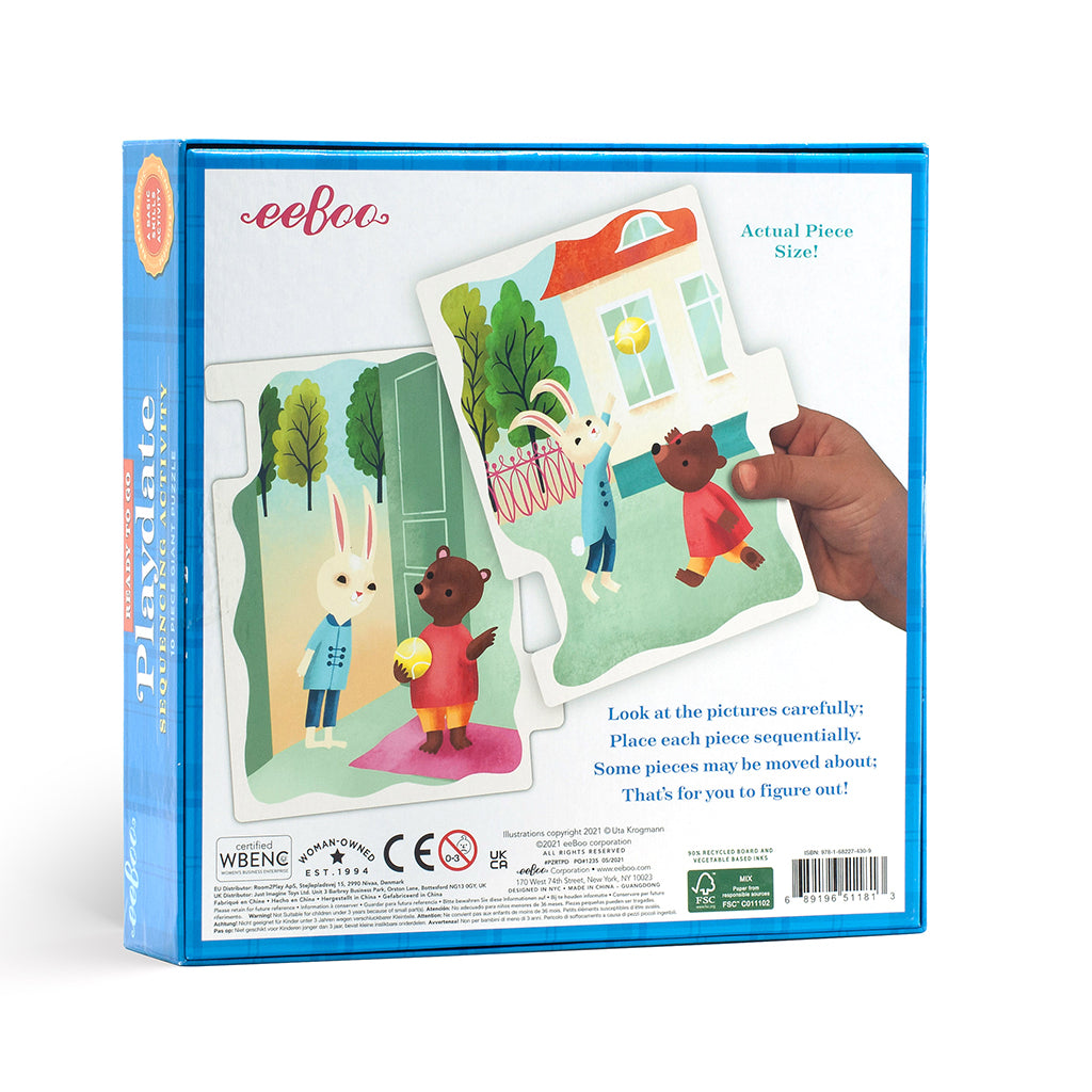 Eeboo Jumbo puslespil, Legeaftale - 10 brikker