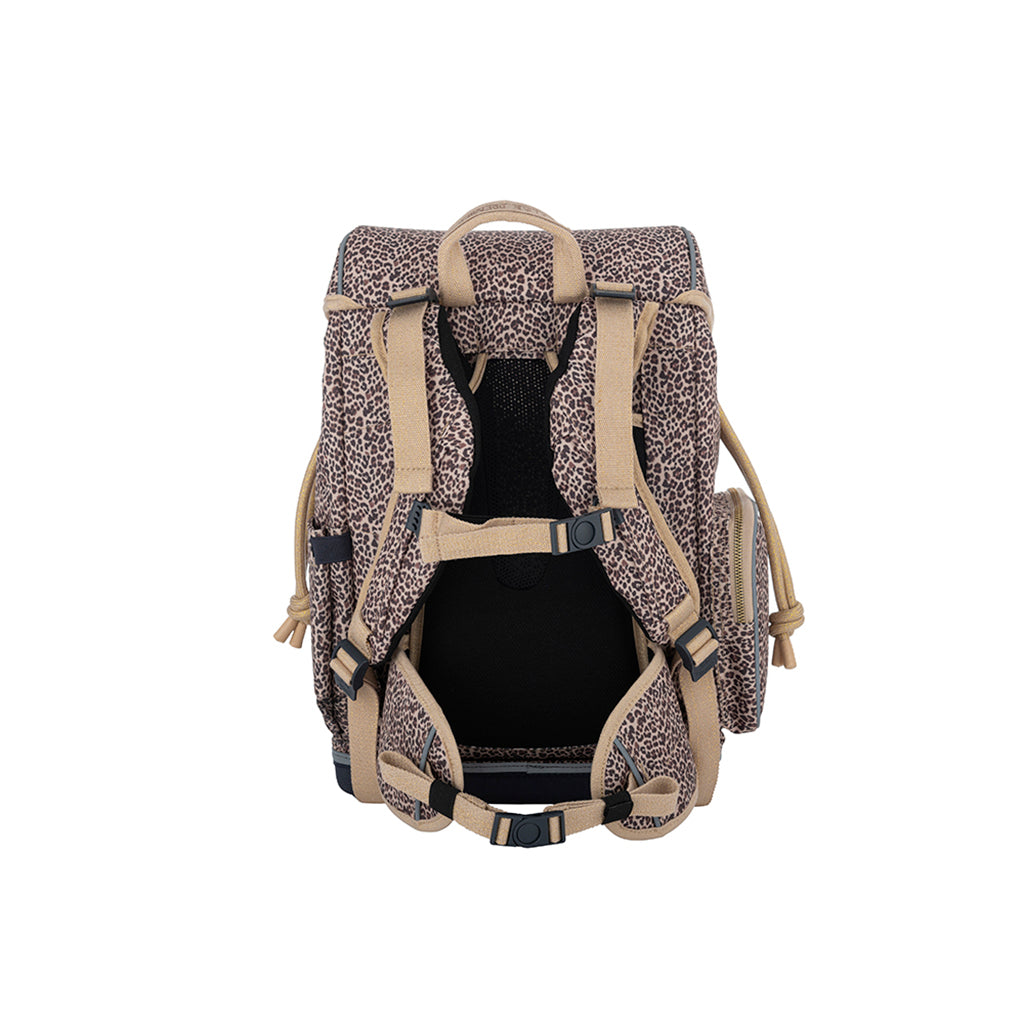 Jeune Premier Ergonomic Backpack, Leopard Cherry - For Ages 6-10