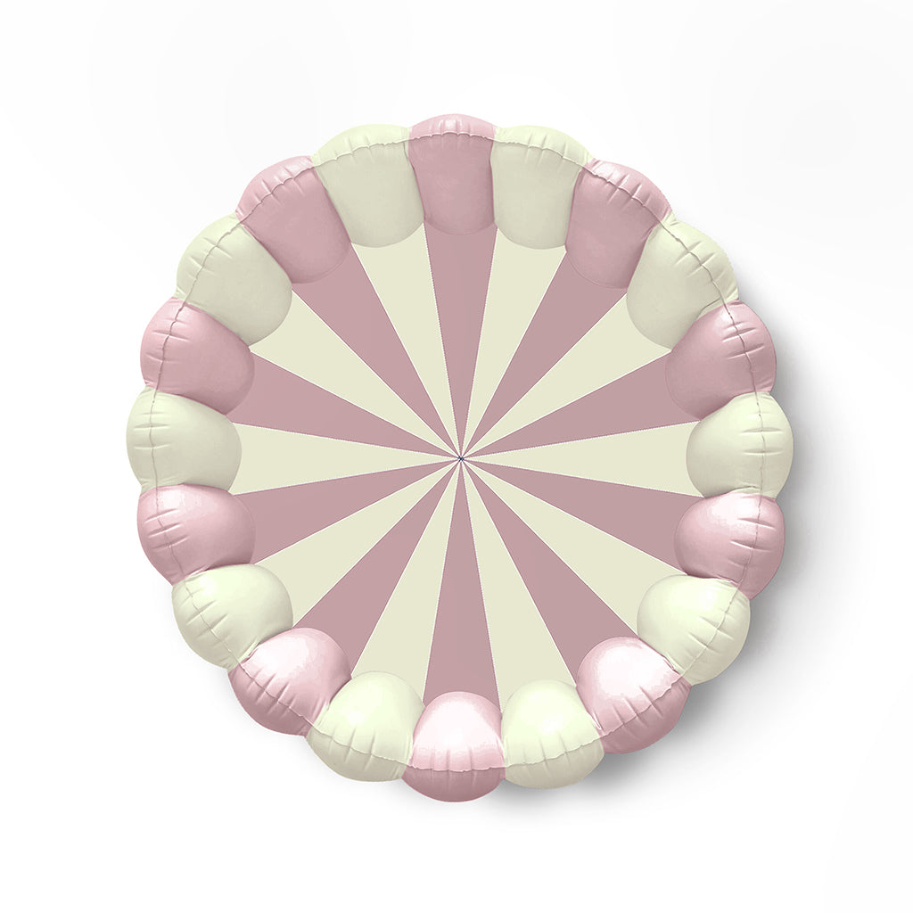 Petites Pommes badebassin Henry French Rose i lyserød og hvid stribet design, ø: 160 cm